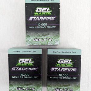 Gel Blaster Starfire 10000 Glow In The Dark Gellets Lot of 3 New in Package